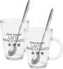 EXCELLENT HOUSEWARE Kaffeegläser Lattegläser 2 Stück + Produktbild-Vorschau 5