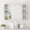 vidaXL Zrcadlová skříňka s LED diodami bílá 76x15x55 cm - Náhled obrázku produktu 13