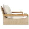 vidaXL Hängebank mit Kissen Beige 109x62x40 cm Poly Rattan Produktbild-Vorschau 5