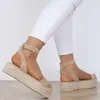 Damen Espadrille Sandalen mit Gewebtem Keilabsatz Ritan in Produktbild-Vorschau 3