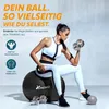 TRESKO gymnastická lopta (čierna, 65 cm) s pumpičkou Náhľad obrázku produktu 2