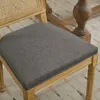 Juego de dos sillas de comedor de lino, con respaldo de Vista previa de la imagen del producto 4