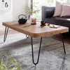 FineBuy Couchtisch Akazie Massivholz 115 cm · Rechteckiger Produktbild-Vorschau 1