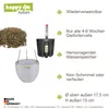Set4 4 teilig Keramik Blumenampel Venus 13/12 weiss Ø 17.5 Produktbild-Vorschau 6