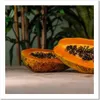 Leinwandbild zwei papayahälften 40x40 cm Feeby orange Produktbild-Vorschau 3