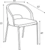 Halmar Esszimmerstuhl K486 - beige / weiß Produktbild-Vorschau 11