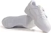 A pair of white Puma sneakers is shown against a white background. One shoe is shown from the side, and the other is shown from the sole. Produktbild-Vorschau