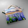 Bild auf Leinwand - Leinwandbild - Berge Wiese Blumen - Produktbild-Vorschau 2
