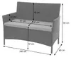 Poly-Rattan Gartenbank Halden, Sitzbank Bank  anthrazit, Produktbild-Vorschau 7