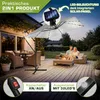tillvex® Alu Sonnenschirm Rechteckig Ø 330 cm mit LED Solar Produktbild-Vorschau 6