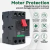 A motor protection circuit breaker with accompanying feature icons and text. Voir les images du produit