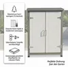 Mucola Geräteschrank Gerätehaus Gartenschuppen Schrank Produktbild-Vorschau 2