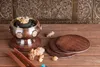 Gefäßuntersetzer aus Holz mit Blume des Lebens - 4er Set - Produktbild-Vorschau 6