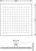 Mexen Slim soffione doccia 30 x 30 cm con braccio doccia, Anteprima dell’immagine prodotto 1