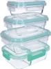 8 tlg. Glas- Frischhaltedosen Set, Klick- Deckel, Gefrier Produktbild-Vorschau 2