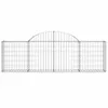vidaXL Gabionen mit Hochbogen 13 Stk. 200x30x60/80 cm Produktbild-Vorschau 5