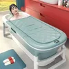 Faltbare Silikonbadewanne Blau Tragbares Bad Home SPA 152cm Produktbild-Vorschau 6