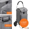 Meister boodschappenwagen, grijs, 54 + 5 liter – Opvouwbare Productafbeelding-voorbeeld 8