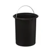A black bucket with a silver handle is shown against a white background. Podgląd zdjęcia produktu