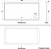 Badspiegel mit Bluetooth 160×80cm Uhr Schminkspiegel Produktbild-Vorschau 11
