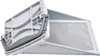 A close-up, angled view of a white and gray lint filter for a washing machine or dryer, shown against a white background. Voir les images du produit