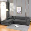 2er Set Sofabezug - Dunkelgrau - 2-Sitzer 145-185 cm - Produktbild-Vorschau 8