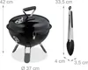 Relaxdays Kugelgrill, tragbar, Ø 37 cm, Picknickgrill für Produktbild-Vorschau 4