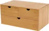 Organizer na biurko z 3 szufladami bambusowy 33x19x16cm Podgląd zdjęcia produktu 1