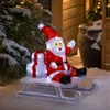 LED figúrka na vonkajšie použitie, Otec Vianoc na saniach, Náhľad obrázku produktu 8
