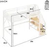 Merax Etagenbett Hochbett 90x200 cm, Metallbett Stockbett Produktbild-Vorschau 5