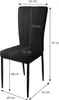 ML-Design 4er Set Esszimmerstuhl mit Rückenlehne, Schwarz, Produktbild-Vorschau 7