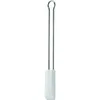 A white silicone spatula with a silver metal handle is shown against a white background. Anteprima dell’immagine prodotto