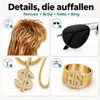 4 in 1 Vokuhila Set für Fasching & Karneval – mit Assi Produktbild-Vorschau 4
