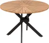 BELIANI Gartentisch Hellbraun Akazenholz Rund ⌀ 110 cm mit Produktbild-Vorschau 1