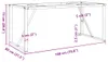 vidaXL Rám jedálenského stola v tvare O 180x80x73 cm oceľ Náhľad obrázku produktu 7