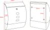 Wiltec Briefkasten Set V18 Anthrazit mit Ständer, Produktbild-Vorschau 8