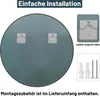 Spiegel Rund 50 cm Schwarz mit Aluminiumrahmen Wandspiegel Produktbild-Vorschau 6