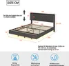 MODFU Čalouněná postel 160x200 cm s LED osvětlením a USB Náhled obrázku produktu 6