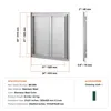 Drzwiczki dostępu do grilla - 610 x 610 mm - podwójne Podgląd zdjęcia produktu 7