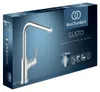Keukenmengkraan GUSTO, L-boog, uitlooplengte 232mm, chroom Productafbeelding-voorbeeld 1