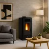 Peletové kachle Anita 10 kW Black Sannover + inštalačná Náhľad obrázku produktu 3
