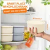 4er Set Pizza-Teigboxen mit Deckel – Runde Silikon-Behälter Produktbild-Vorschau 3