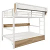 Letto a castello Merax, letto a soppalco 140x200 cm, letto Anteprima dell’immagine prodotto 9
