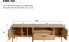 OKWISH Meuble TV 180 cm - Design Élégant Avec 2 Portes Et 1 Voir les images du produit 4
