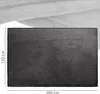 A flat lay of a dark gray blanket with dimensions indicated by measurement lines. Produktbild-Vorschau