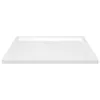 A white shower tray with a textured surface and a central drain hole, presented on a white background. Náhľad obrázku produktu