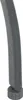 A close-up view of the bottom of a curved gray furniture leg with a textured gray foot. Produktbild-Vorschau