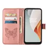 OnePlus Nord N100 Pouzdro, Motýlí Reliéf Flip Kožené Náhled obrázku produktu 4