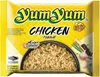 A package of Yum Yum instant chicken flavored noodles. Produktbild-Vorschau