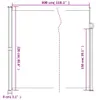 vidaXL Seitenmarkise Ausziehbar Creme 220x300 cm Produktbild-Vorschau 8